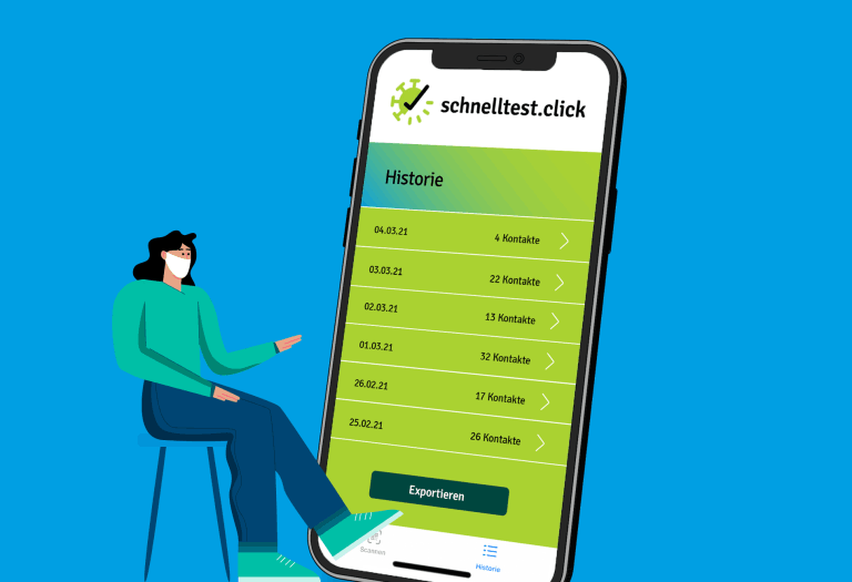 schnelltest.click App – Export der Nachweise